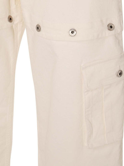 Jeans In Misto Cotone Bianco