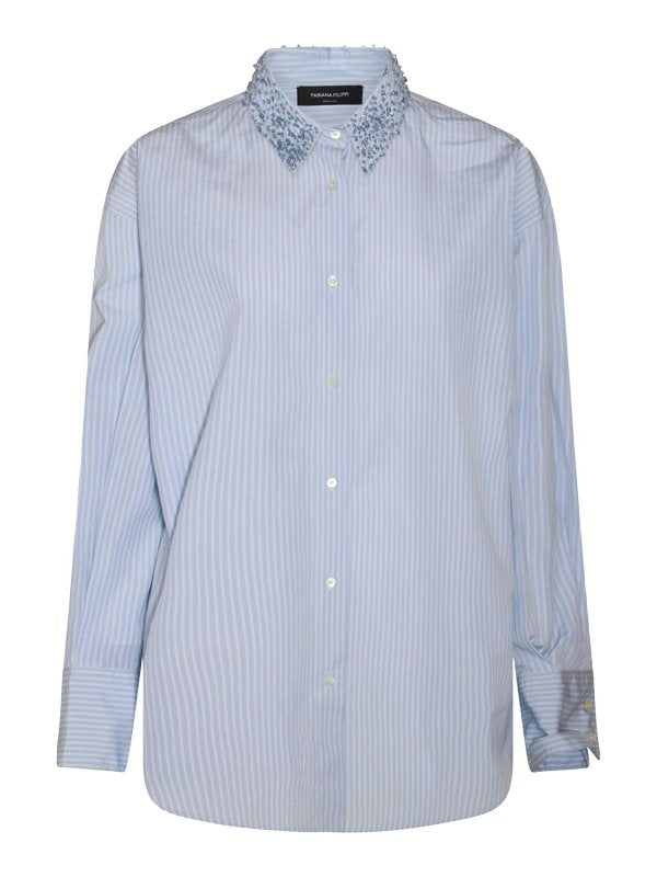 Camicia In Cotone Azzurro