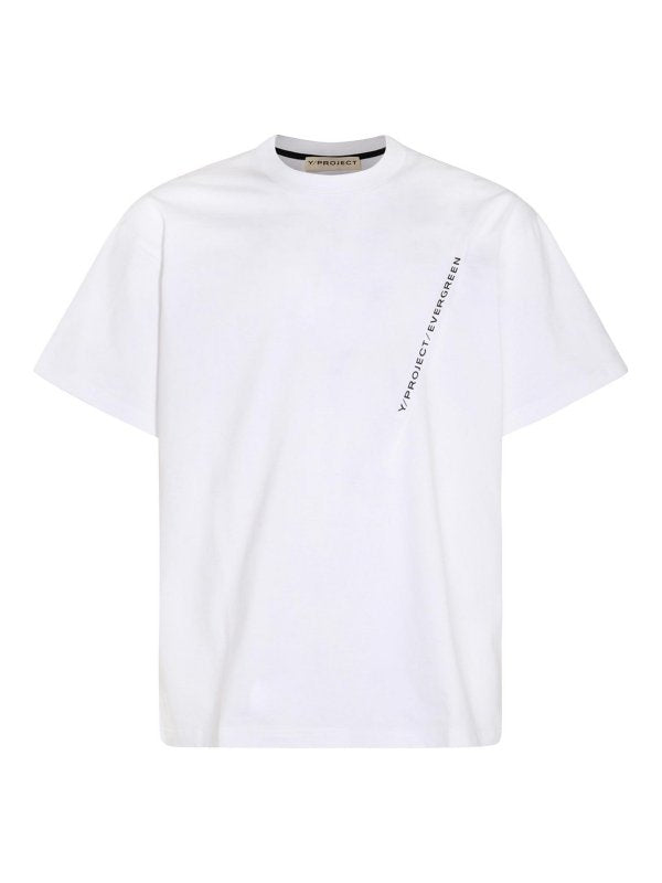 T-shirt  In Cotone Bianco