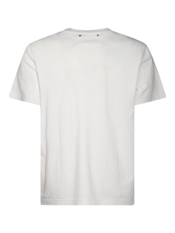 T-shirt In Cotone Bianco