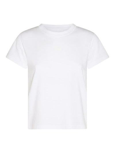 T-shirt In Cotone Bianco