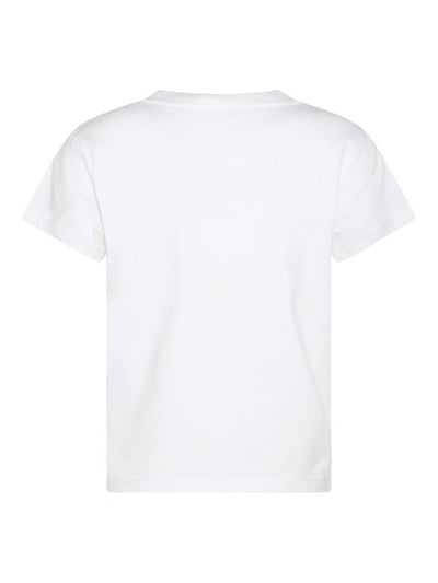 T-shirt In Cotone Bianco