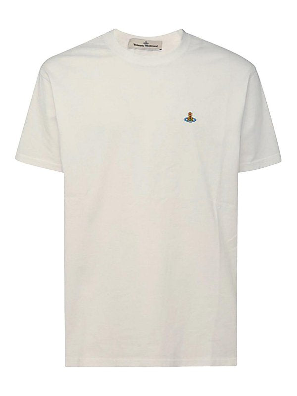 T-shirt In Cotone Bianco