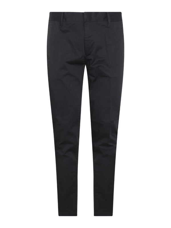 Pantaloni In Misto Cotone Nero