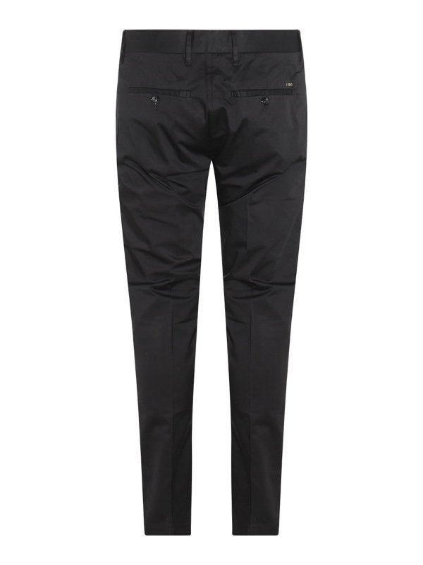 Pantaloni In Misto Cotone Nero