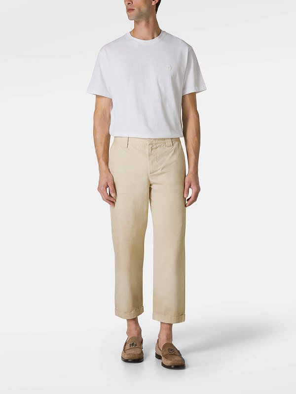 Pantaloni Chino In Cotone