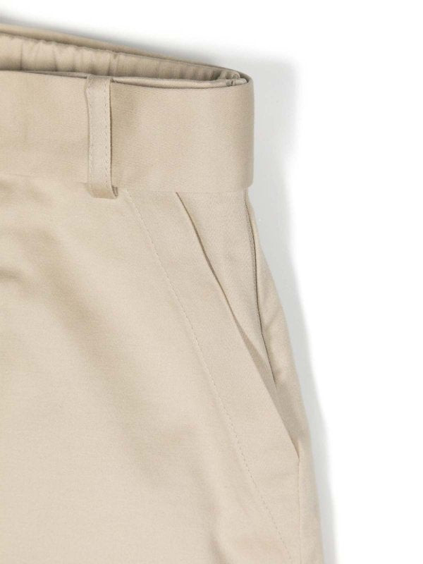 Shorts In Cotone Con Tasche E Cintura