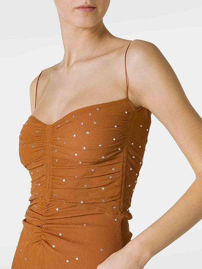 Abito Bustier In Seta