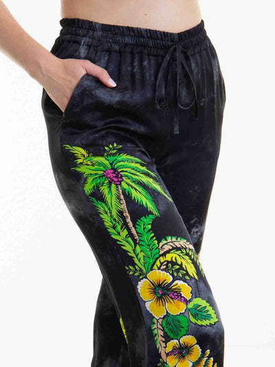 Pantaloni Con Coulisse Con Stampa Floreale