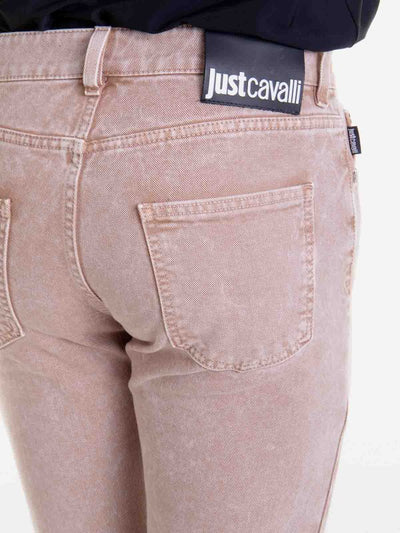 Jeans Con Tasca Applicata