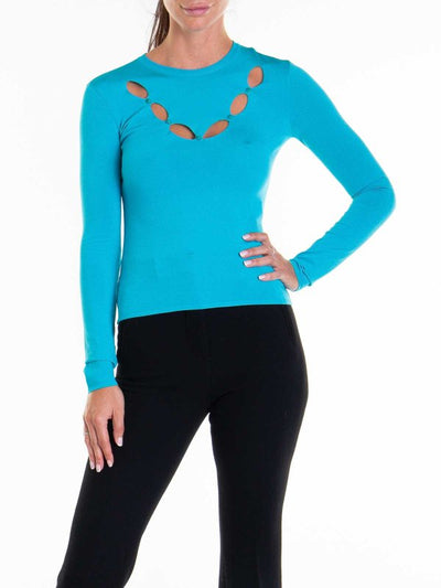 Maglione Slim Fit Con Borchie