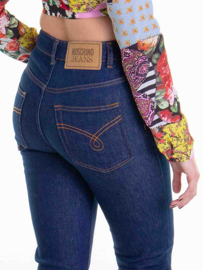 Jeans Cinque Tasche A Vita Alta