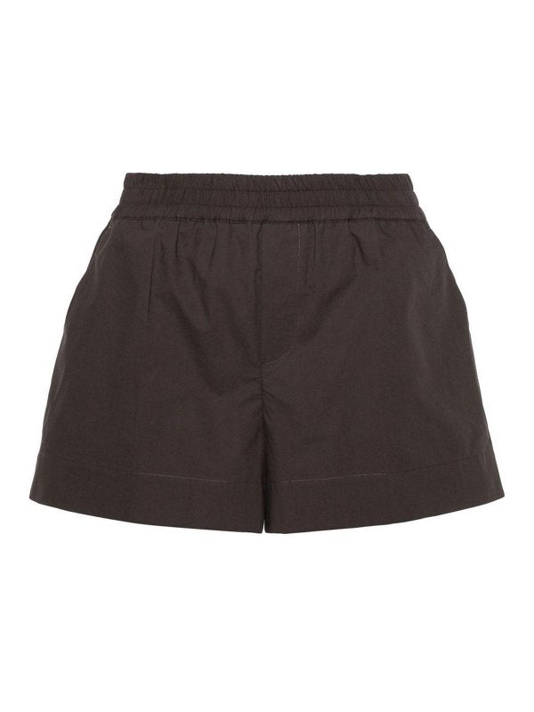 Shorts In Cotone Con Vita Elasticizzata