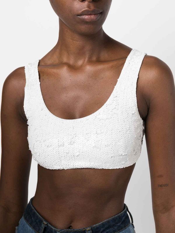 Top Bralette Corto Con Paillettes