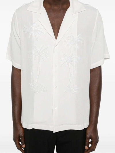 Camicia Decorata Con Palme