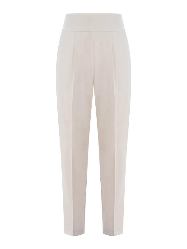 Pantaloni In Crepe Stretch