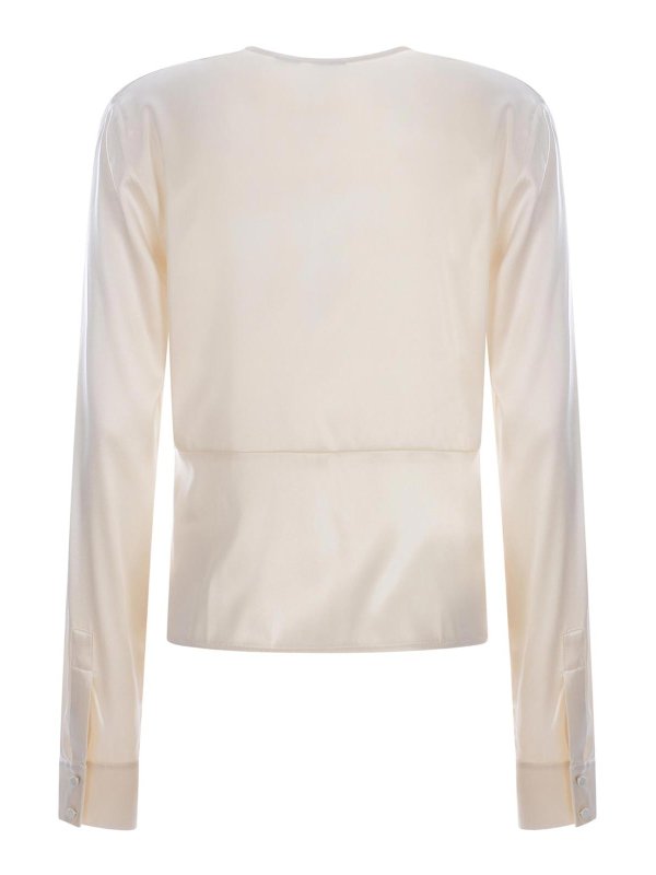 Blusa In Raso Di Seta