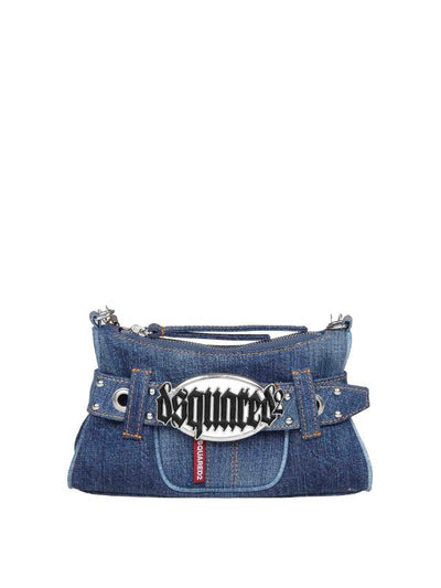 Borsa A Spalla In Denim