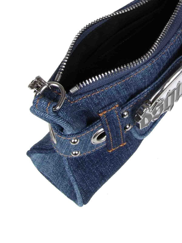 Borsa A Spalla In Denim