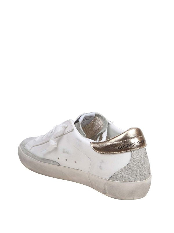 Sneakers Super Star In Pelle Con Cristalli