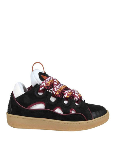 Sneakers Curb In Pelle E Camoscio