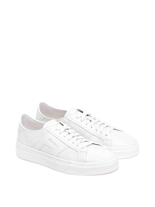 Sneakers Dbs In Pelle Bianca