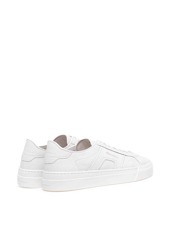 Sneakers Dbs In Pelle Bianca