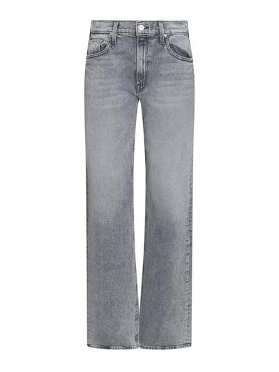 Jeans In Denim Di Cotone Grigio