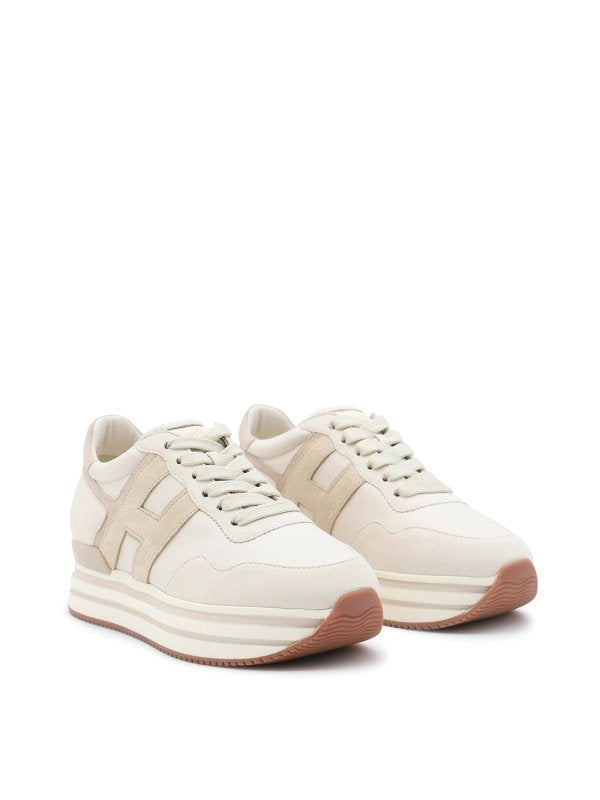 Sneakers In Pelle Bianca