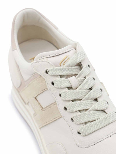 Sneakers In Pelle Bianca