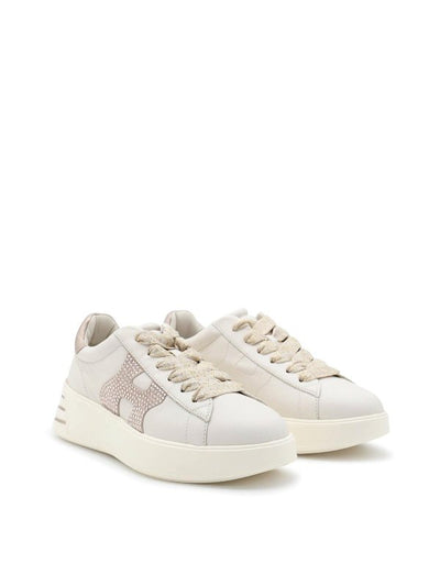 Sneakers In Pelle Bianca