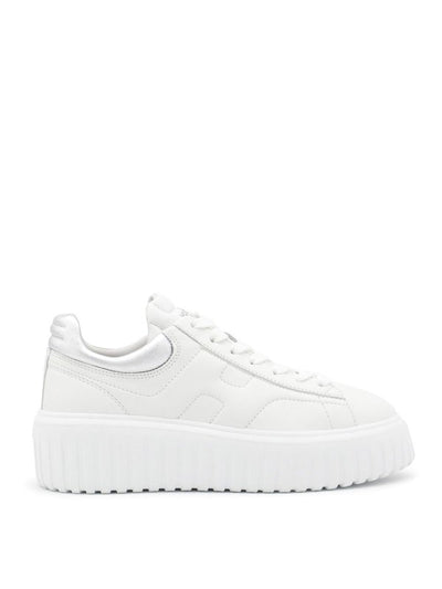 Sneakers In Pelle Bianca