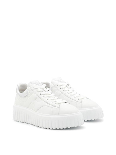 Sneakers In Pelle Bianca