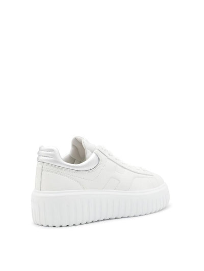 Sneakers In Pelle Bianca