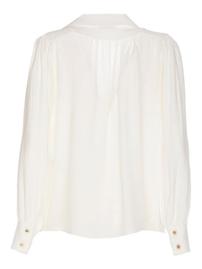 Blusa In Georgette Con Collana Di Charms