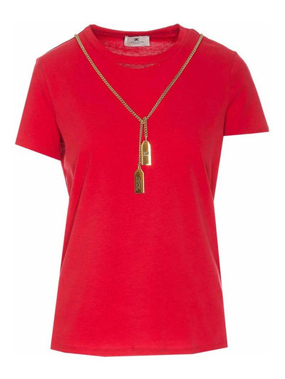 T-shirt In Jersey Con Collana