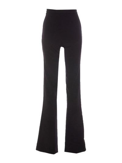 Pantaloni Palazzo In Crepe Stretch