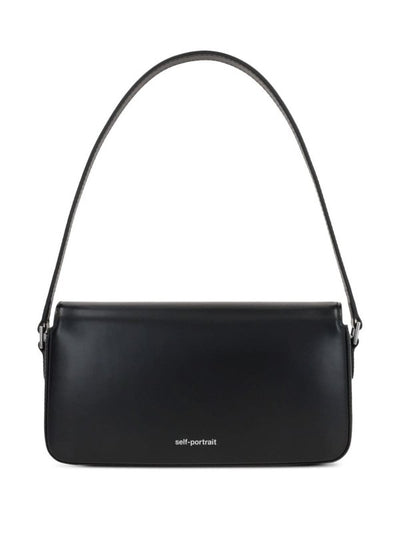 Borsa Baguette In Pelle Nera