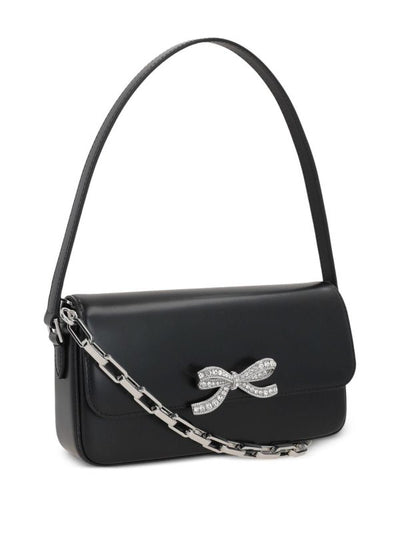 Borsa Baguette In Pelle Nera