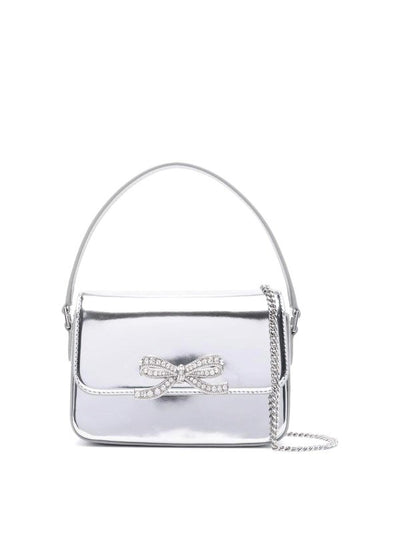 Micro Borsa In Pelle Argento