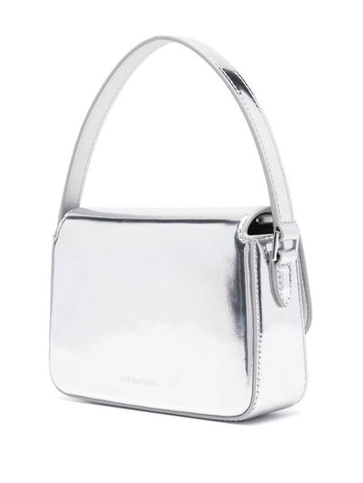 Micro Borsa In Pelle Argento