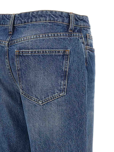 Jeans Al Ginocchio Aperti