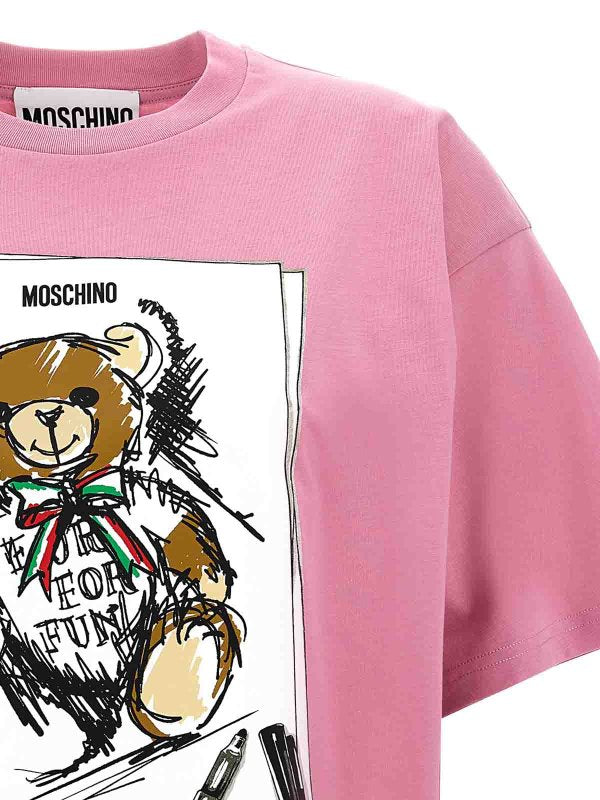 T-shirt Con Orsetto Disegnato