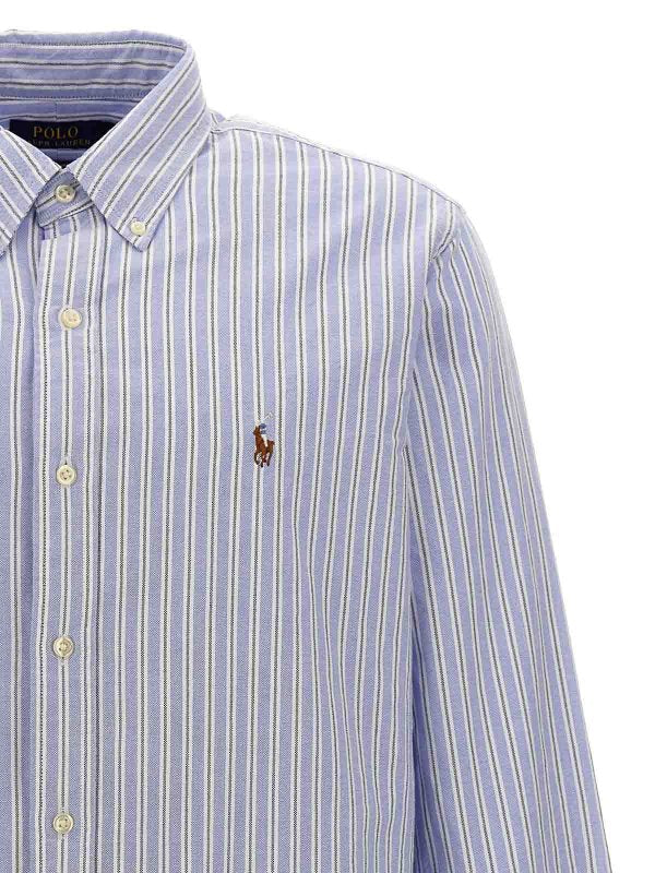 Camicia Con Ricamo Logo