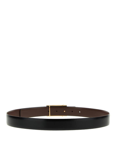 Logo Buckle Reversible Belt