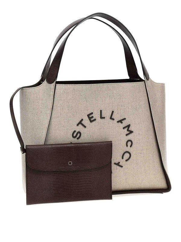 Borsa Shopping Con Logo Grande