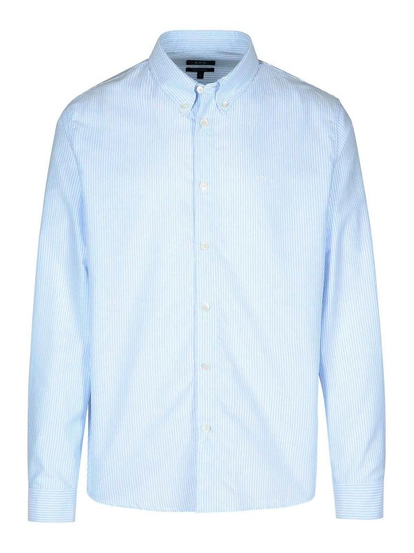 Camicia Greg In Cotone Azzurro