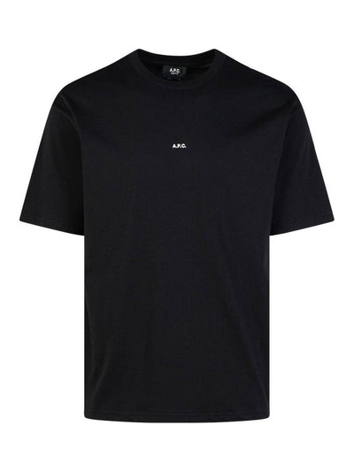 T-shirt Squadrata In Cotone Nero