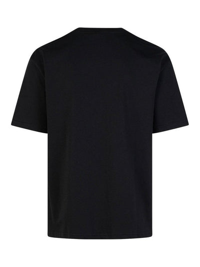 T-shirt Squadrata In Cotone Nero