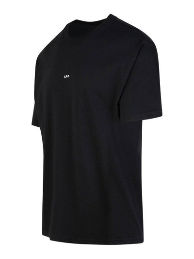 T-shirt Squadrata In Cotone Nero